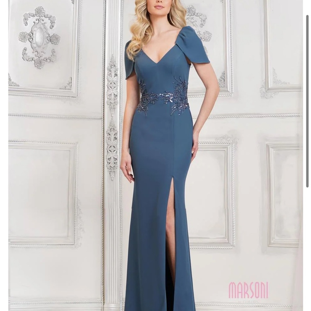 Marsoni MV1297 Evening Dress ~ NEW Authentic ~ Size 14 in Teal